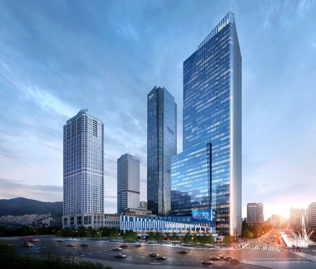부산 남구 문현동 부산국제금융혁신도시 내 BIFC Ⅱ 지식산업센터 투시도. 부산일보 DB