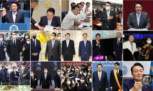 윤석열 대통령이 오는 10일로 취임 한 달을 맞는다. 국회에서 열린 취임식 직후 이전한 용산 대통령실 청사에서 직무를 시작했다. 격의 없는 '프리스타일'로 첫 수석비서관회의를 주재했으며 코로나19로 피해를 입은 소상공인 손실보상을 위한 시정연설 뒤 취임 20일 만에 역대 최대 규모의 추경을 집행하기도 했다. 새 정부 출범 11일 만에 바이든 미 대통령의 방한을 통한 한미 경제안보 동맹 강화에 방점을 찍었고 5대 대기업 총수들과 함께 대·중소기업 상생과 동반성장을 다짐하기도 했다. 특히 지난 7일 국무회의에서는 이례적으로 '반도체 특강'을 열어 4차 산업혁명 선도국가로 발돋움하기 위한 전 부처의 각성을 촉구하는 등 바쁜 시간을 보내고 있다. 연합뉴스