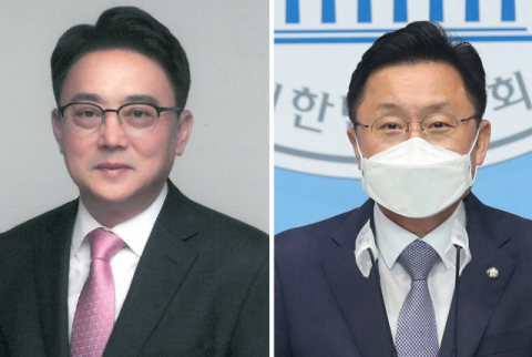 국민의힘 김희곤(동래) 의원(왼쪽)과 더불어민주당 최인호(사하갑) 의원. 부산일보DB