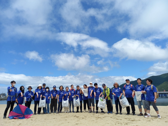 송국클럽하우스, 명사해수욕장 환경정화 활동