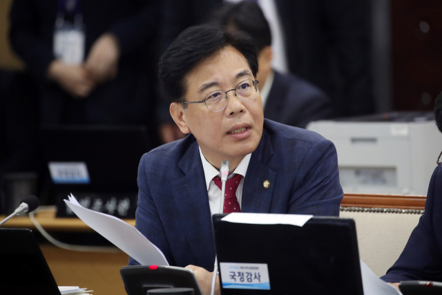 국회에서 질의중인 송언석 의원. 송언석 의원실 제공