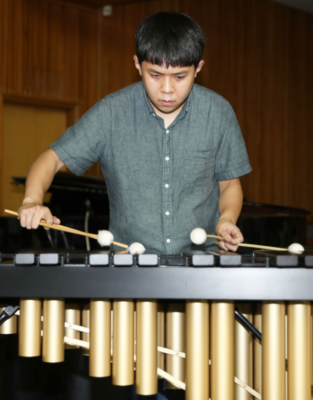 심영건 마림비스트. 정대현 기자 jhyun@