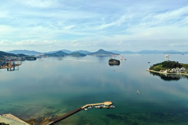 해양플랜트국가산단이 들어설 거제시 사등면 앞바다. 사곡만지키기대책위원회 제공