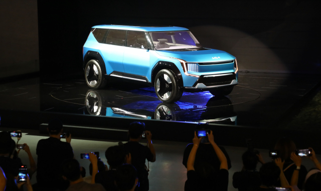 기아 플래그십 전기 콘셉트카 EV9. 정종회 기자 jjh@