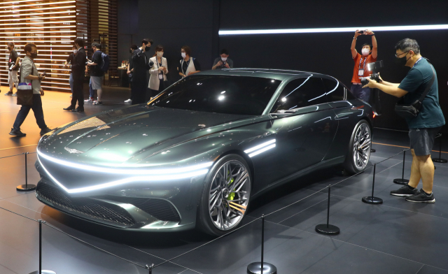 제네시스 콘셉트카인 X 스피디움 쿠페. 정종회 기자 jjh@