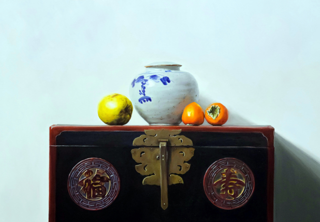 구자승 '함 위의 정물'. 피카소화랑 제공