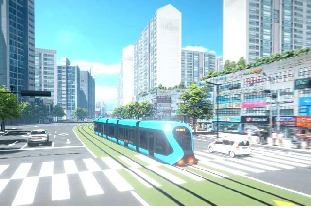 사진은 오륙도 실증노선 조감도.부산일보DB