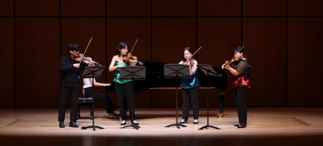 바이올린 주자 4명으로 구성된 ‘포르투나 앙상블’이 오는 23일 부산문화회관에서 공연한다. 부산문화 제공