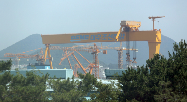 대우조선해양 하청업체 노동조합의 파업이 장기화 중인 대우조선해양 옥포조선소. 연합뉴스