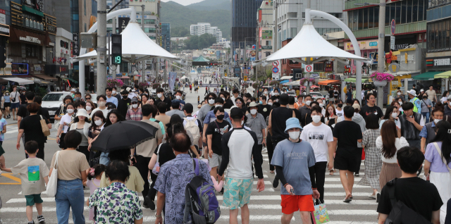 24일 부산 해운대구 구남로 모습. 강선배 기자 ksun@