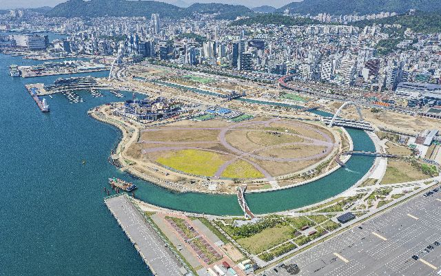 부산항 북항 1단계 재개발 공공시설 전경. 김종진 기자 kjj1761@