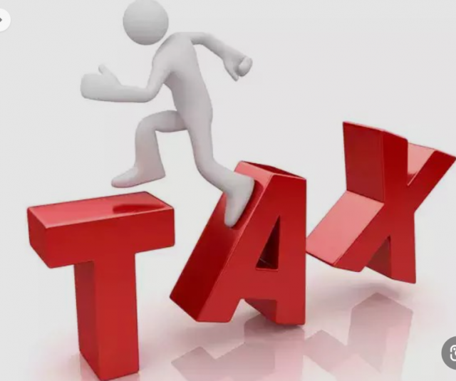 세금(TAX). 이미지 사진 캡처