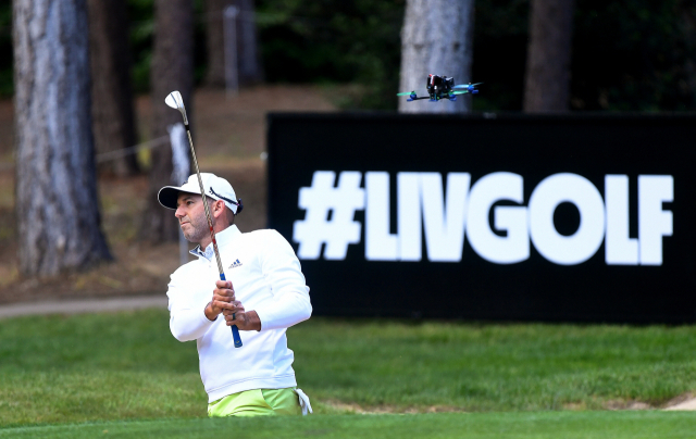 지난달 8일 영국에서 열린 LIV 골프 인비테이셔널 대회에 참가한 세르히오 가르시아. EPA연합뉴스