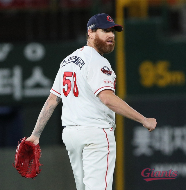 롯데 자이언츠 투수 댄 스트레일리. 롯제 자이언츠 제공