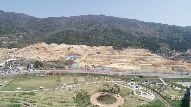 양산시가 국비 지원 산업 기반 구축을 위해 최대 7만 4000㎡ 규모 융복합산업 클러스터 조성을 추진 중인 가산산단 전경. 양산시 제공