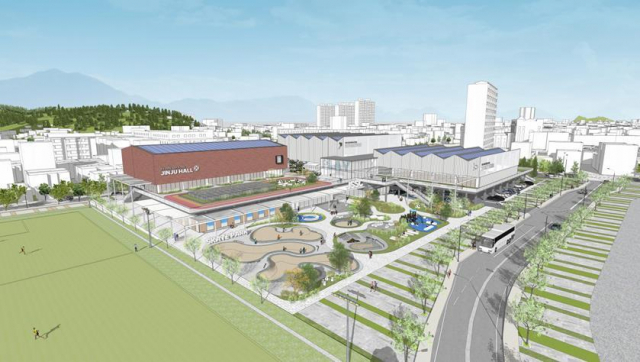 진주 신안동 복합스포타운 설계 당선작, 공간건축의 ‘모두를 위한 스포츠 클라우드(SPORTS CLOUD)’. 진주시 제공