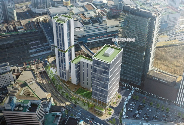 기획재정부는 19일 최상대 2차관 주재로 ‘제24차 국유재산정책심의위원회’를 열어 ‘2023년도 국유재산 종합계획(안)’ 및 ‘국유재산 위탁개발 사업계획’을 심의하고 의결했다. 사진은 용산유수지 위탁개발 사업계획으로 들어설 공공청사와 공공주택 등에 대한 조감도. 기재부 제공