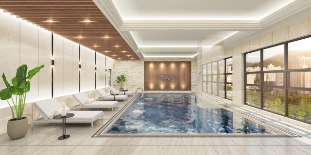 ‘부산시민공원 푸르지오’ 내 대규모 커뮤니티 시설 이미지. 대우건설 제공