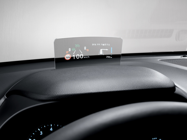 현대 ‘코나N’과 컴바이너 타입 HUD. 현대차 제공