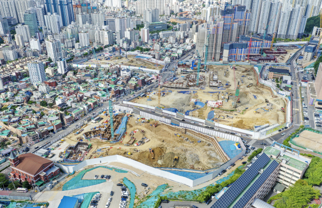 수억 원대 프리미엄이 형성된 부산 부산진구 양정1 재개발 구역 모습. 부산일보DB