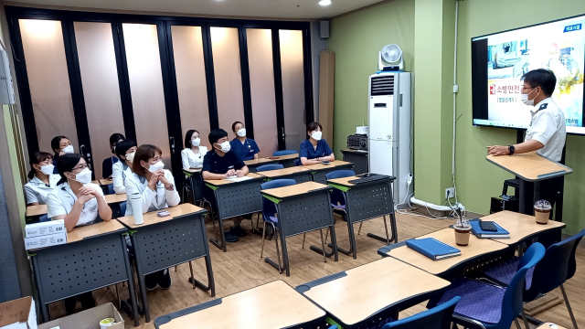 북부소방서, 의료기관 입주 건축물 화재 예방 교육 실시