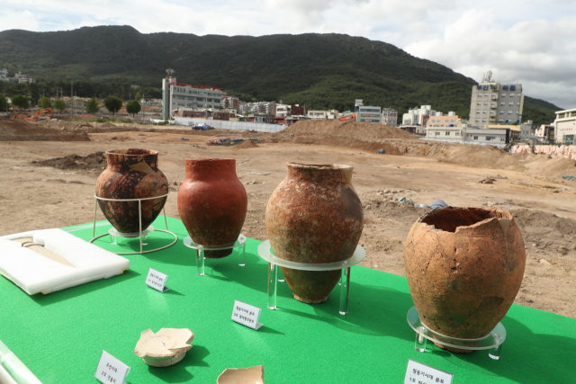 온천2구역 발굴 현장.