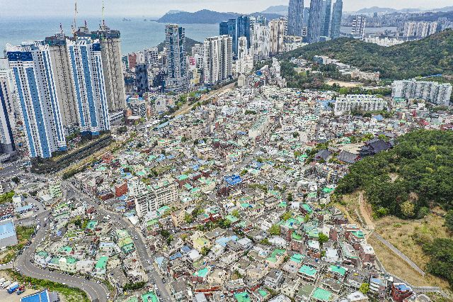 부산 해운대구 우3 재개발구역 전경. 부산일보DB