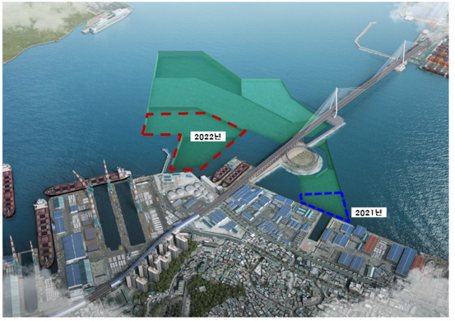 부산 북항 정화사업 조감도. 해양환경공단 제공