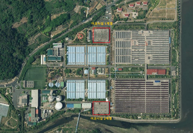 창원 덕동물재생센터 내 여과 설비 위치도. 창원시 제공