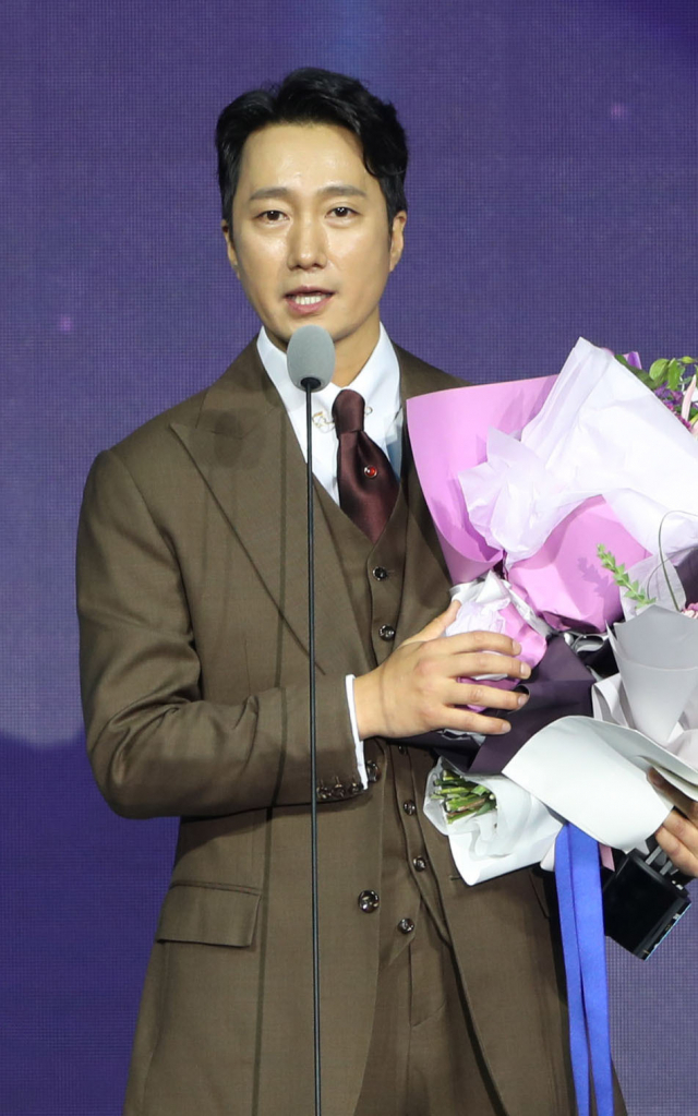 부일영화상 남우주연상 수상자 박해일 배우. 이재찬 기자 chan@