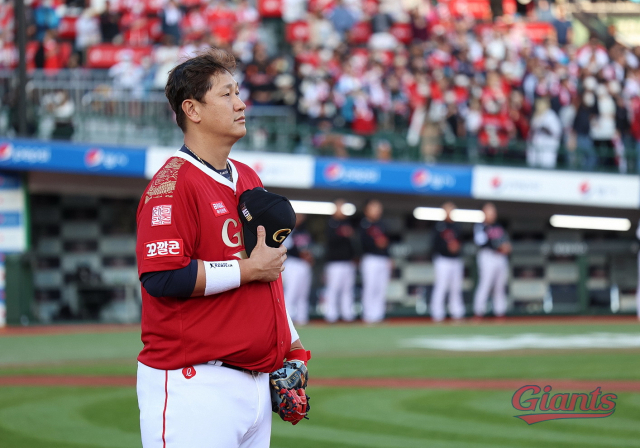 8일 은퇴한 롯데 자이언츠 이대호. 롯데 자이언츠 제공