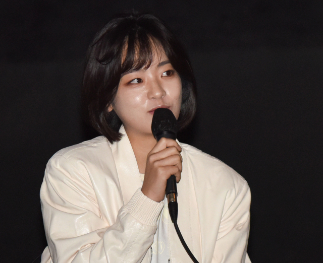 제27회 BIFF ‘한국 단편 경쟁2’ 부문 관객과의 대화에 참석한 이주영 감독. 안지현 인턴기자