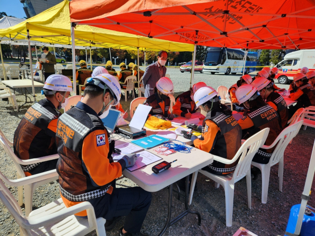 부산진소방서, 긴급구조통제단 불시 가동훈련 실시