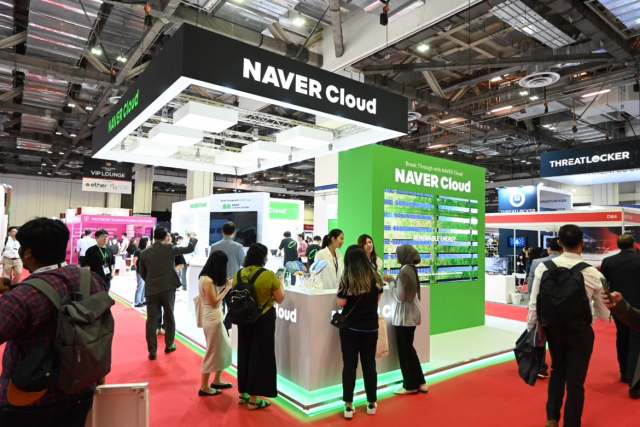 사진은 '클라우드 엑스포 아시아 2022' 내 네이버클라우드 부스 현장. 연합뉴스