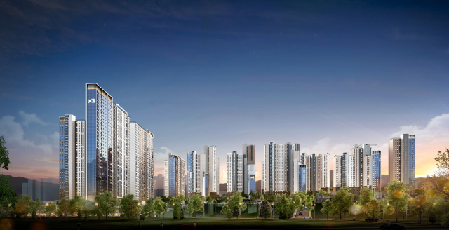 부산 부산진구 ‘양정자이더샵SKVIEW'(2276세대) 청약에 3만 1794명이 몰려 평균 58.88 대 1의 경쟁률을 기록했다. 정당 계약일은 다음 달 2일부터 9일까지이다. ‘양정자이더샵SKVIEW’의 전경. GS건설 제공