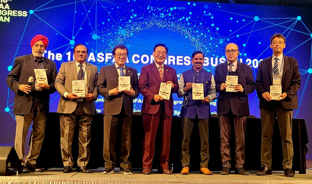 22일 아시아 생활체육 기후행동 선언 채택 행사 모습. ASFAA 부산총회 조직위 제공