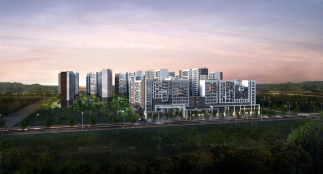 부산 강서구 ‘에코델타시티 푸르지오 센터파크’ 조감도. 부산일보DB