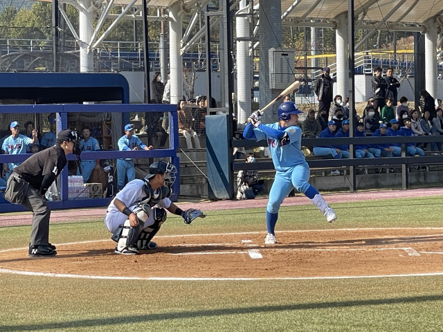 2일 부산 기장군 기장현대드림볼파크에서 2022 롯데기 야구대회가 개막했다. 부산 최강 경남고와 부산고가 첫 경기에서 맞붙었다. 김한수 기자 hangang@