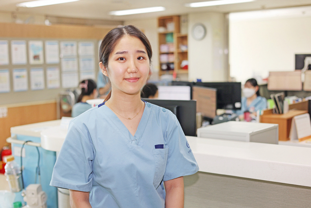 신속한 대처로 소중한 목숨을 살린 이제경 창원파티마병원 간호사. 창원파티마병원 제공