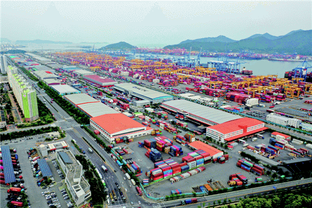 부산항 신항 항만배후단지 전경. 해수부 제공