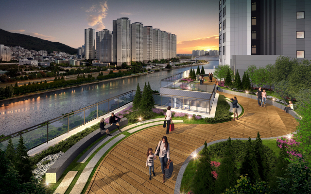 힐스테이트 센텀 더퍼스트 단지 전체 조감도. 현대엔지니어링 제공