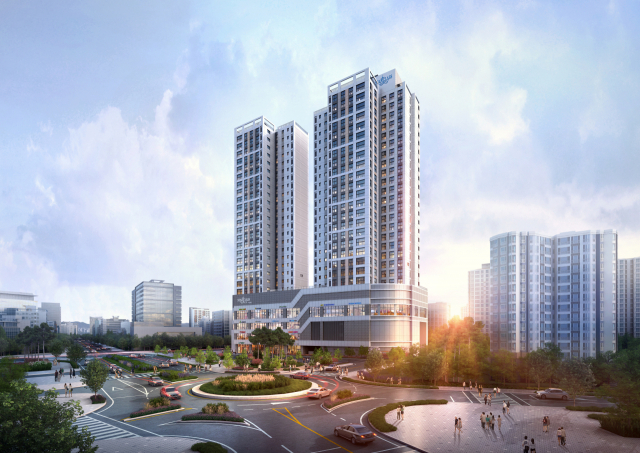 진주 백년문화공원 극동스타클래스 조감도.