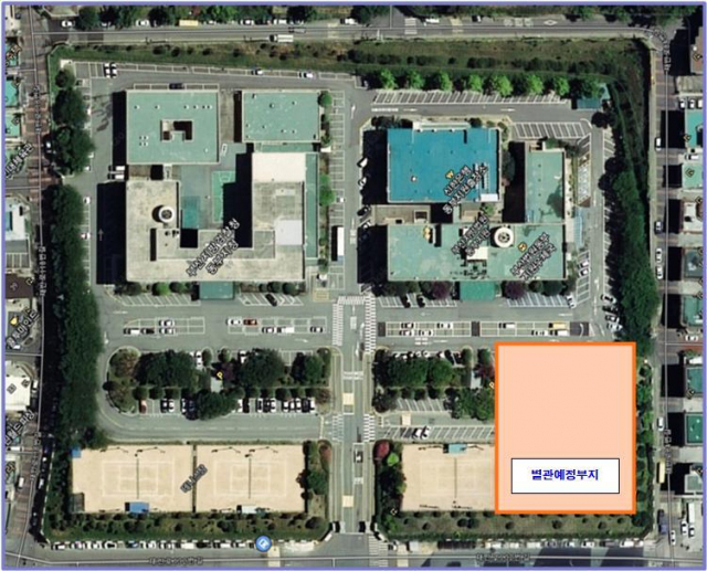 부산지법 동부지원의 신축 별관 예정부지. 부산고법 제공