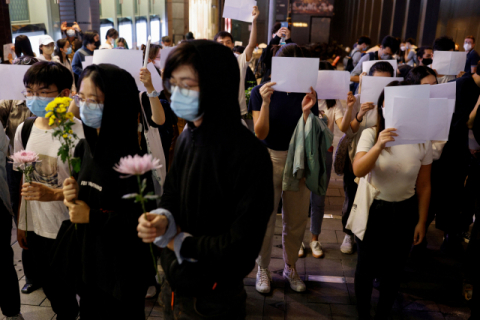 “봉쇄 말고 자유를” 홍콩 시민도 ‘반정부 시위’ 가세