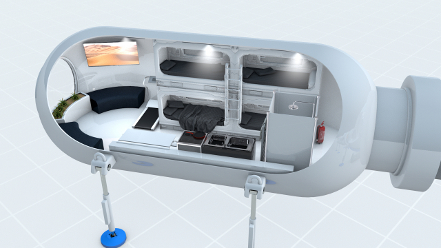 KIOST가 개발중인 해저 플랫폼에 들어선 거주 공간. KIOST 제공.