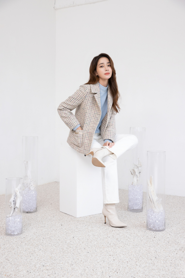 샤트렌체크트위드자켓