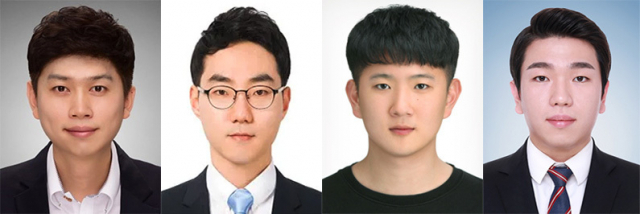 왼쪽부터 이보람, 최효성, 송호찬, 정우현