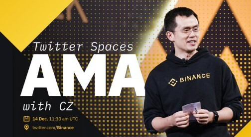바이낸스 CEO 창펑 자오 AMA 발표. 트위터 제공