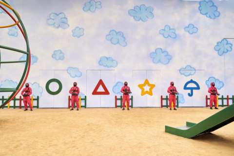 ‘오징어 게임’ 촬영을 진행한 대전 스튜디오 큐브 내부. 넷플릭스