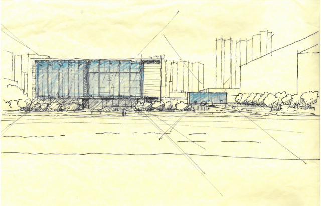 부산시립미술관 리노베이션 설계공모 아이디어 스케치. 현재 리노베이션 설계를 진행 중이며 최종 설계안은 8월에 나올 예정이다. 부산시립미술관 제공